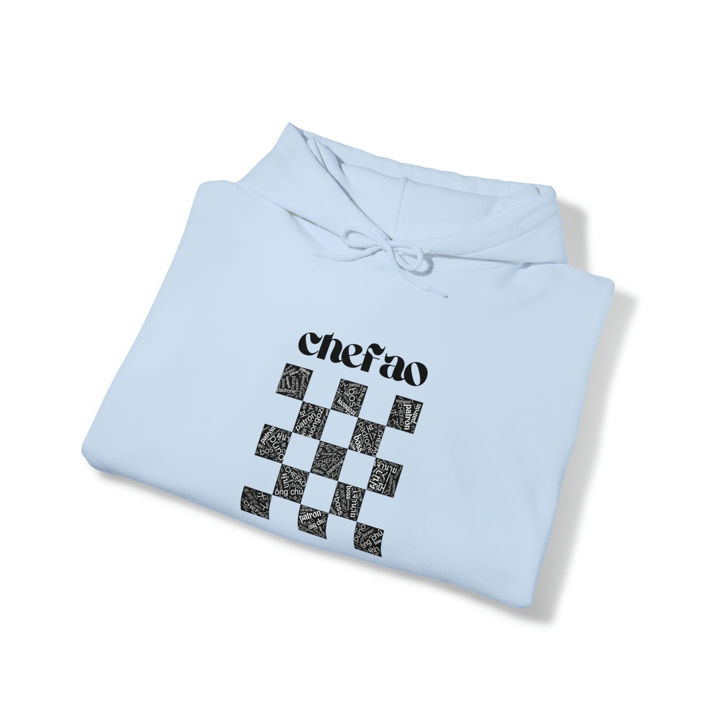 Chefao Checkered I, Unisex Heavy Blend™ Hooded Sweatshirt