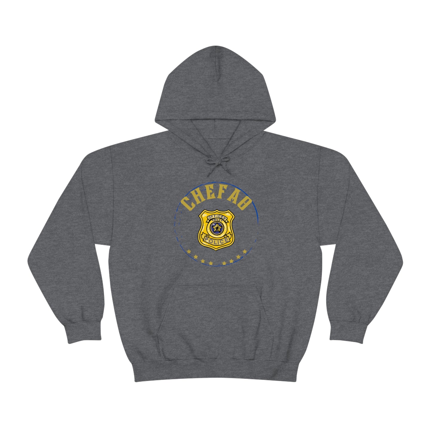 Chefao Police I, Unisex Heavy Blend Hooded Sweatshirt