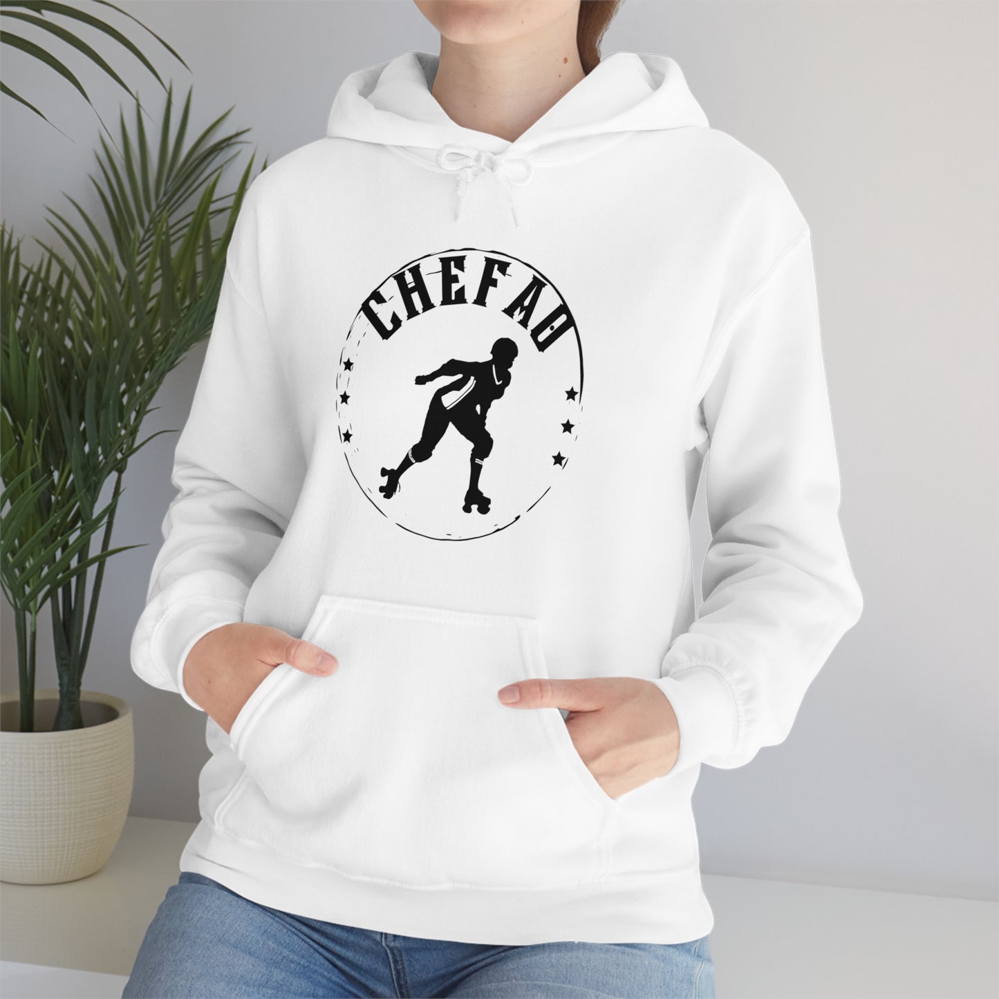 Chefao Roller Derby I, Unisex Heavy Blend Hooded Sweatshirt