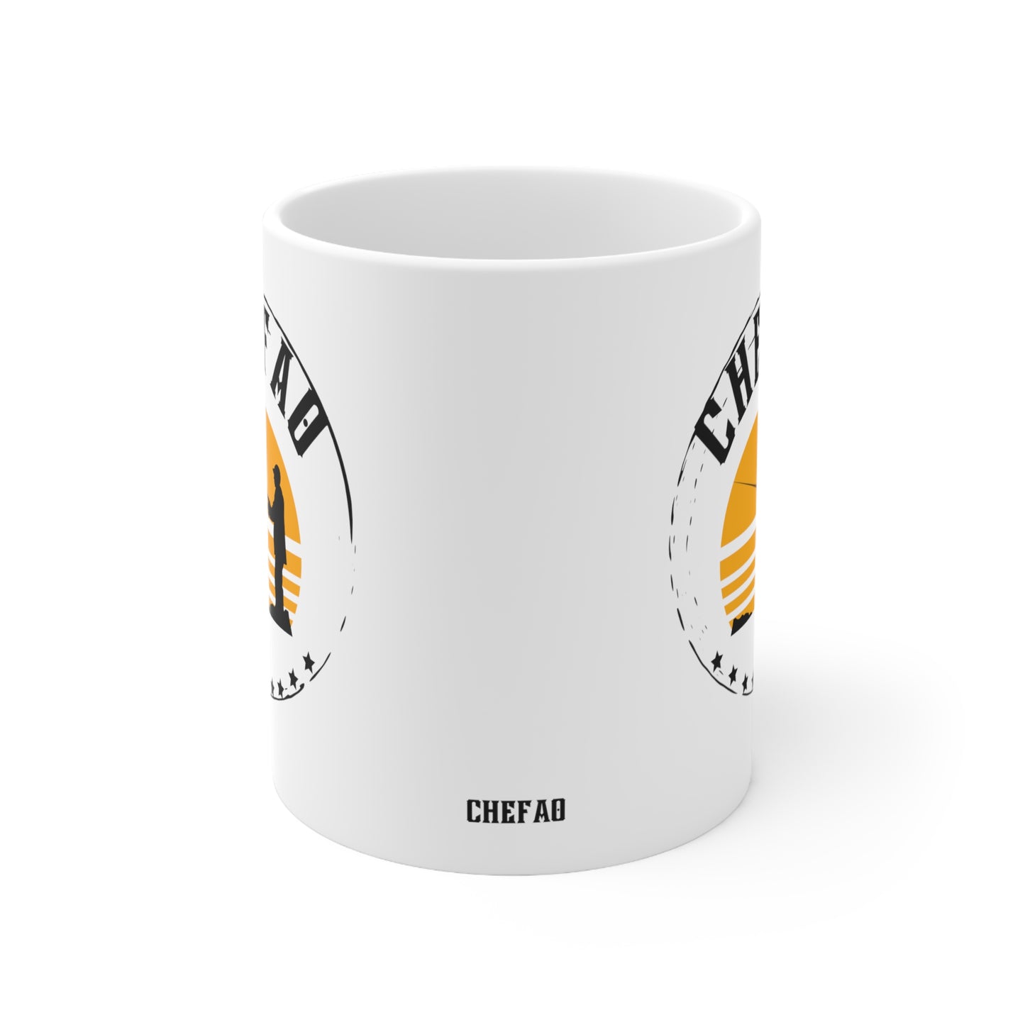 Chefao Fishing I, White Coffee Mug, 11oz