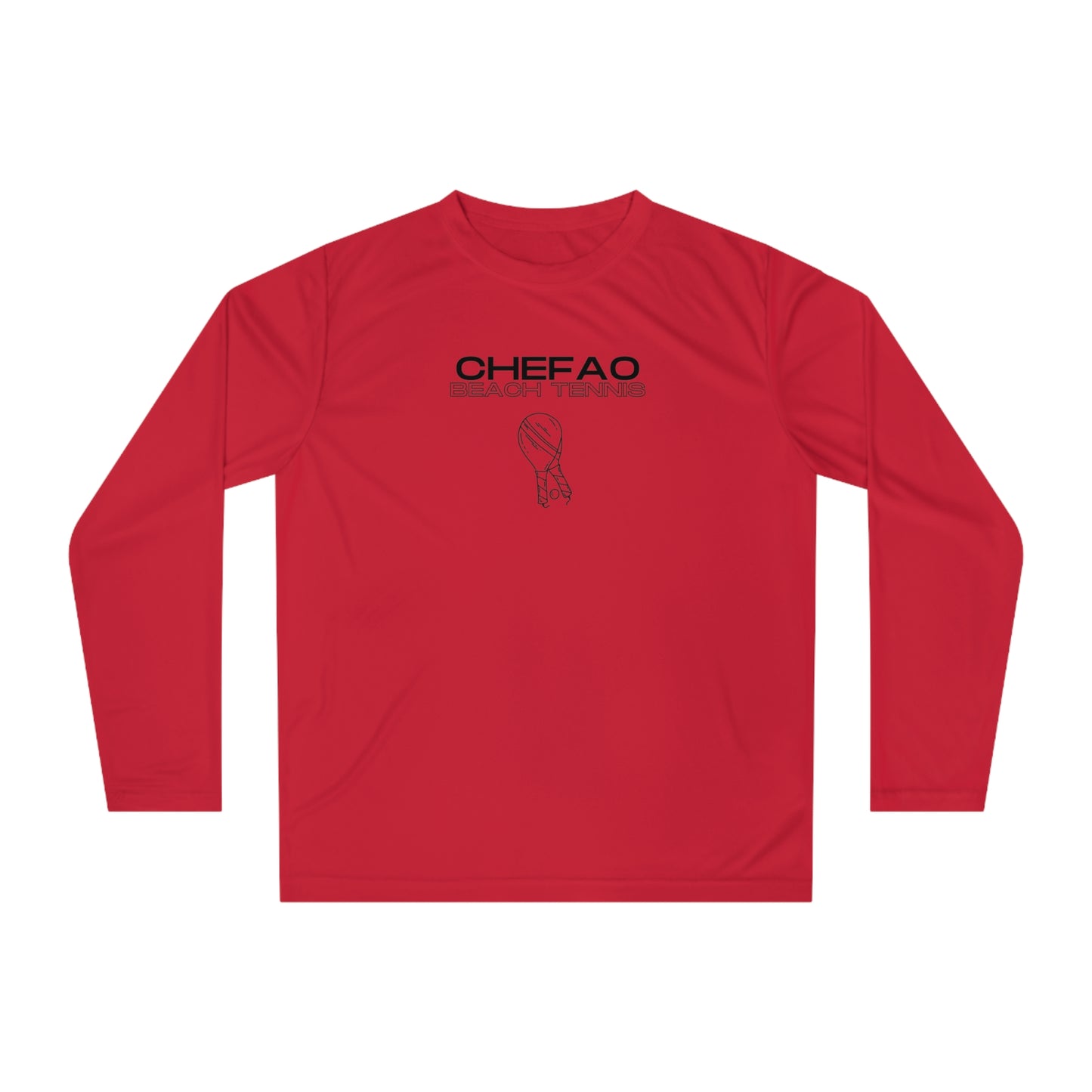 Chefao Beach Tennis I, Unisex Performance Long Sleeve Shirt