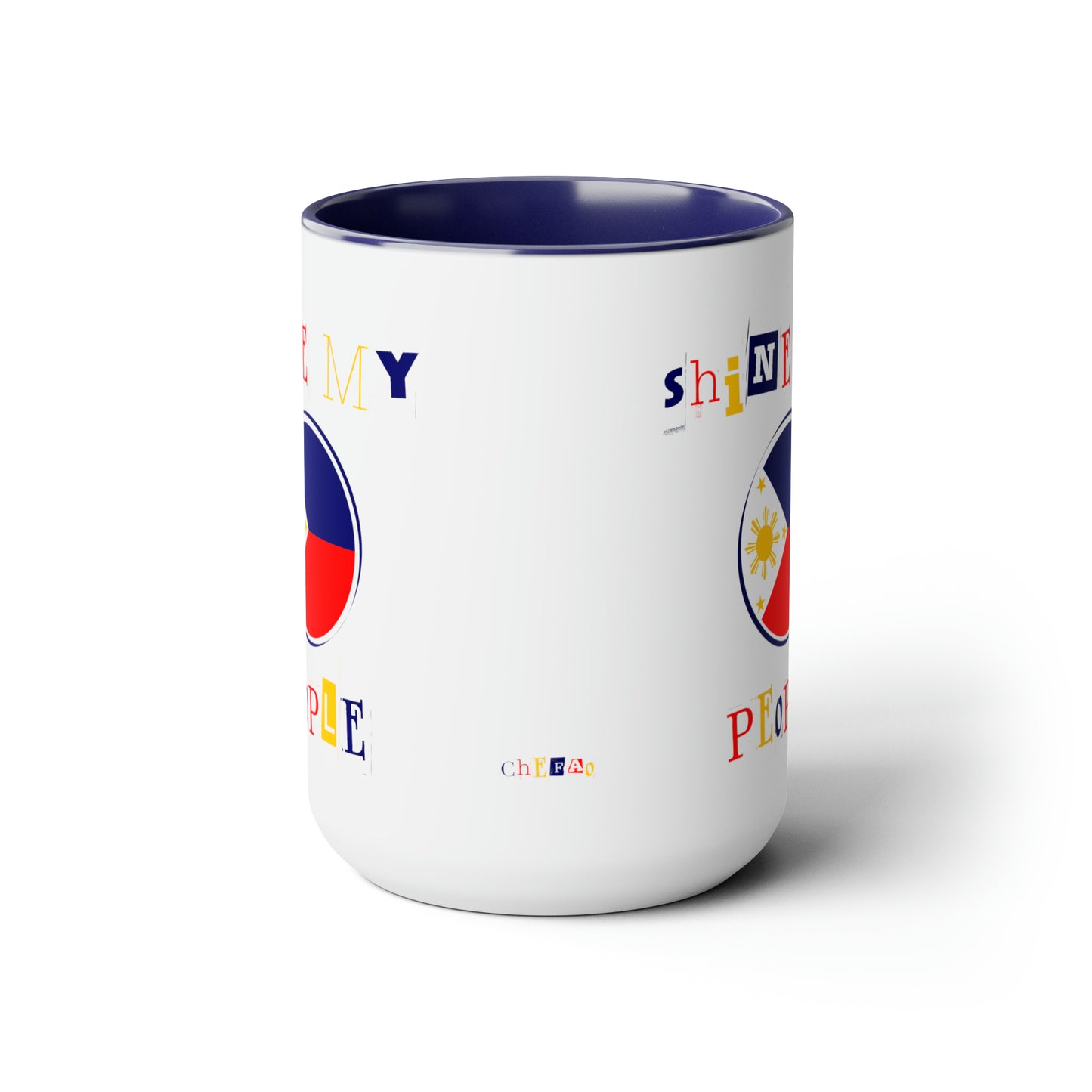 Shine My People Philippines I, Two-Tone Coffee Mugs, 15oz