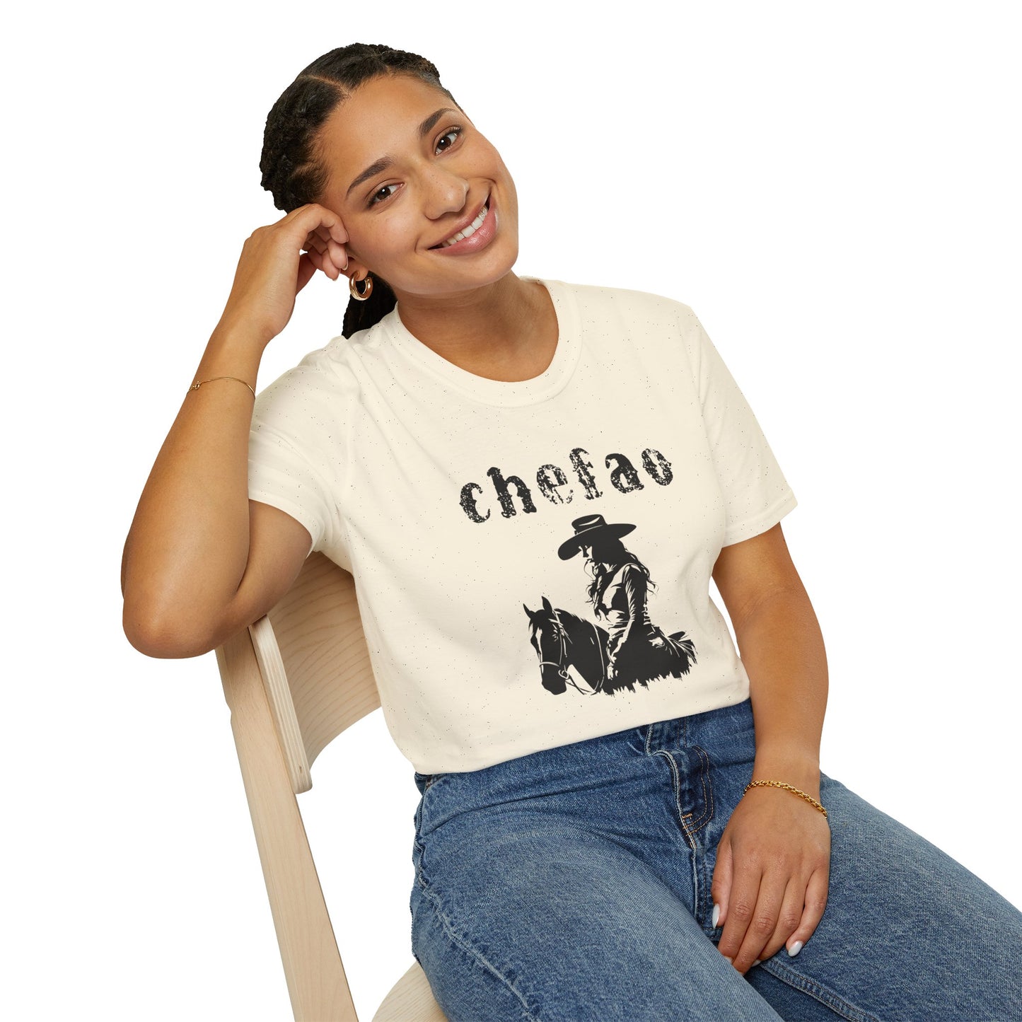 Chefao Cowgirl VIII, Unisex Softstyle T-Shirt