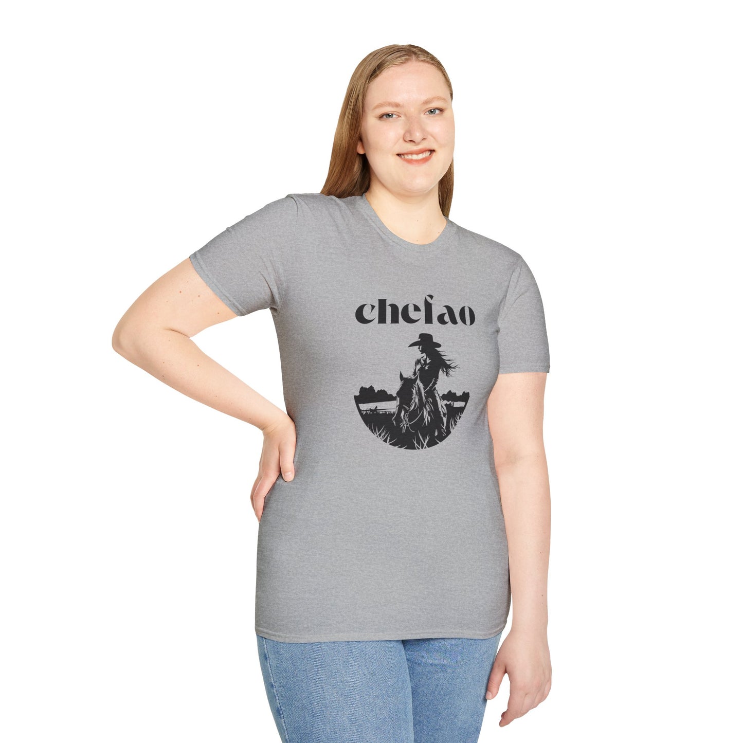 Chefao Cowgirl IV, Unisex Softstyle T-Shirt