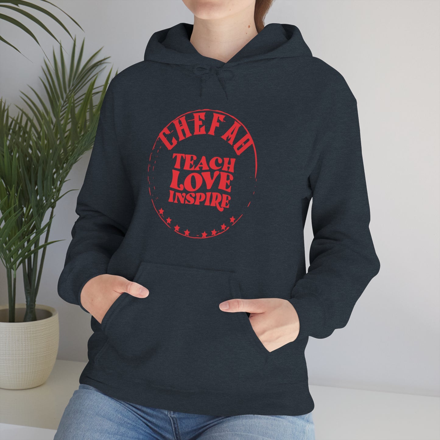 Chefao Teacher IV, Unisex Heavy Blend Hooded Sweatshirt