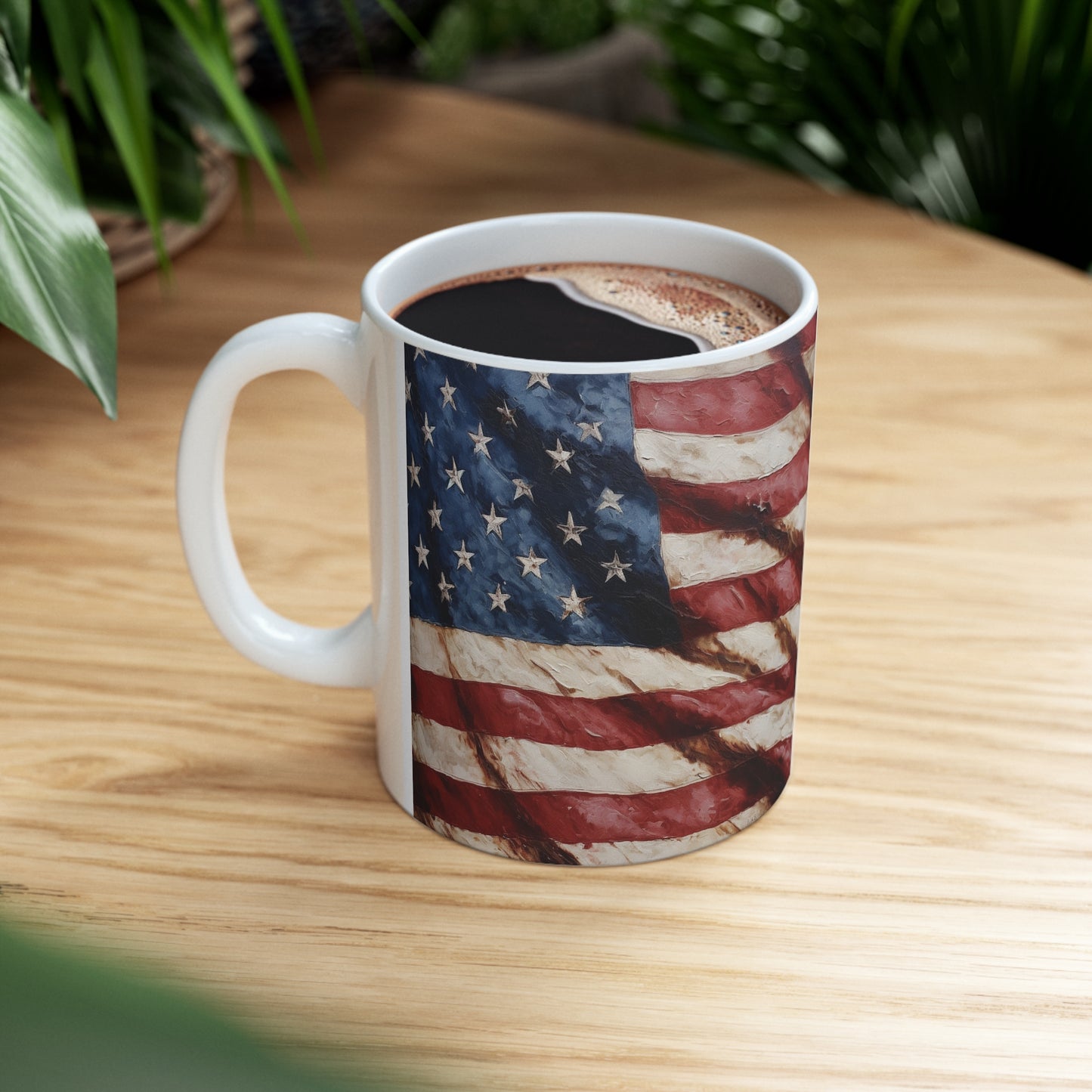 American Flag coffee mug, 11oz