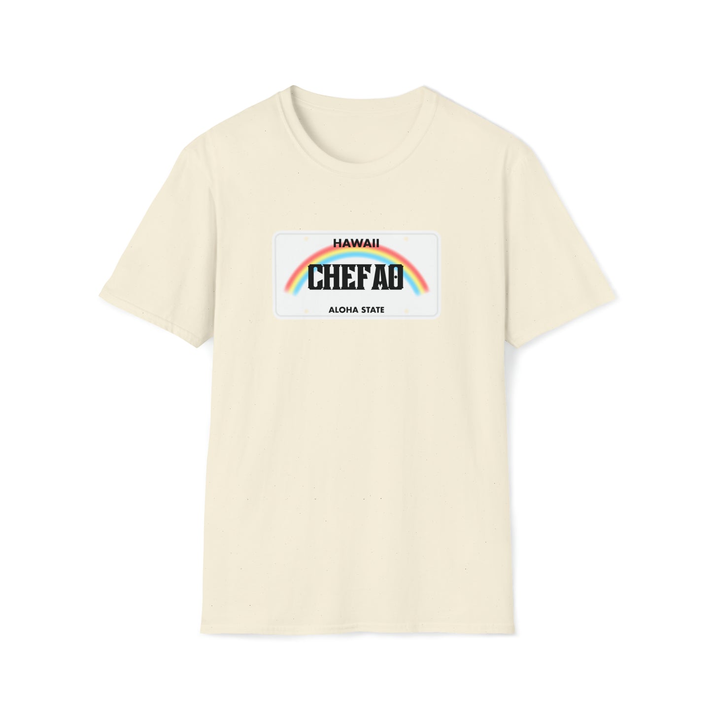 Chefao Hawaii License Plate I, Unisex Softstyle T-Shirt