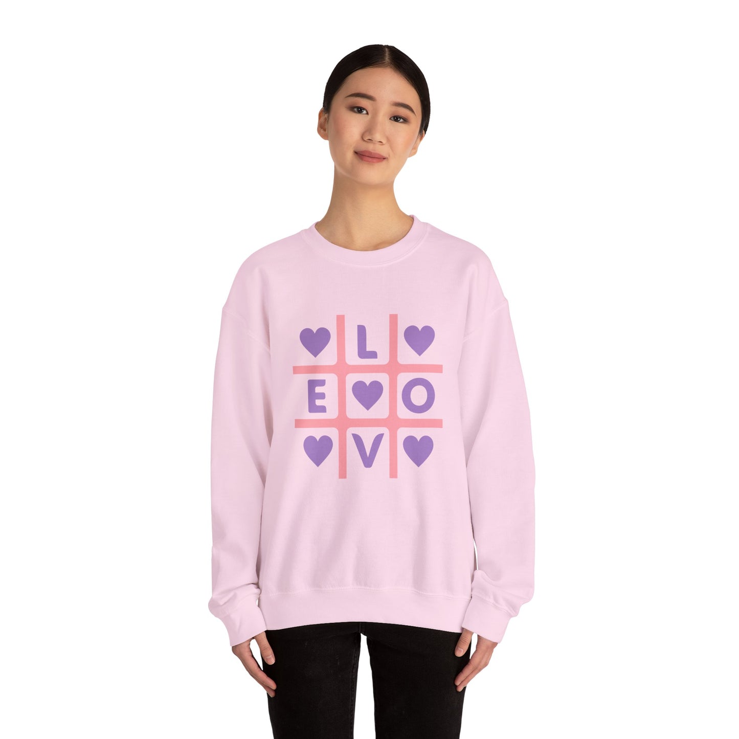 Chefao Love Tic Tac Toe I, Unisex Heavy Blend™ Crewneck Sweatshirt