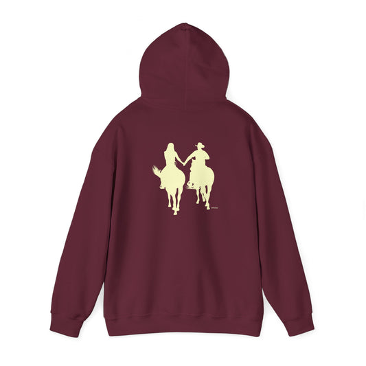 Chefao Cowboy and Cowgirl I, Unisex Heavy Blend Hooded Sweatshirt