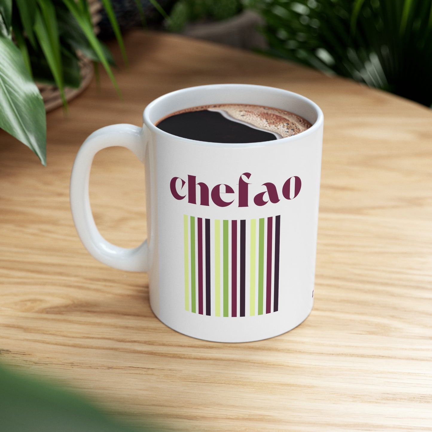 Chefao Retro I, White Coffee Mug, 11oz