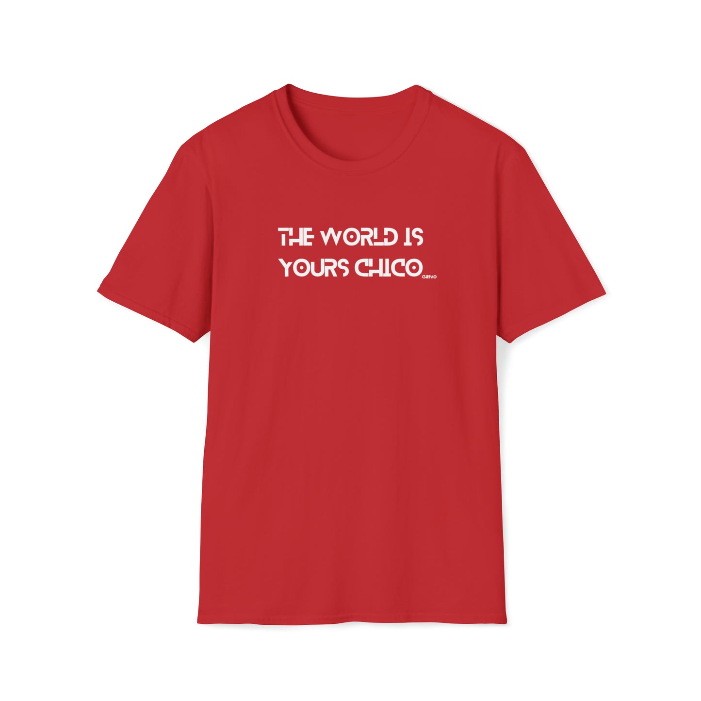 The World is Yours Chico, Unisex Softstyle T-Shirt