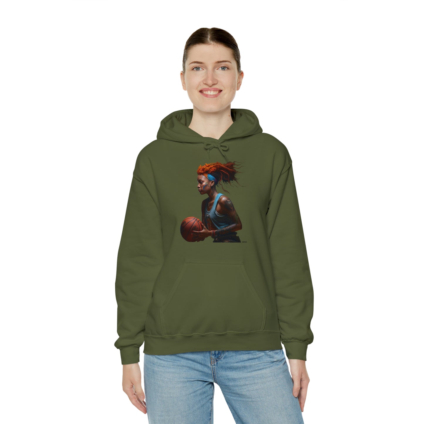 Basketball Flair, Unisex Heavy Blend Hooded Sweatshirt