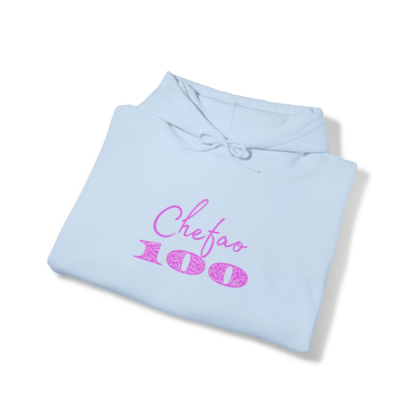 Chefao 100 I Pink, Unisex Heavy Blend™ Hooded Sweatshirt