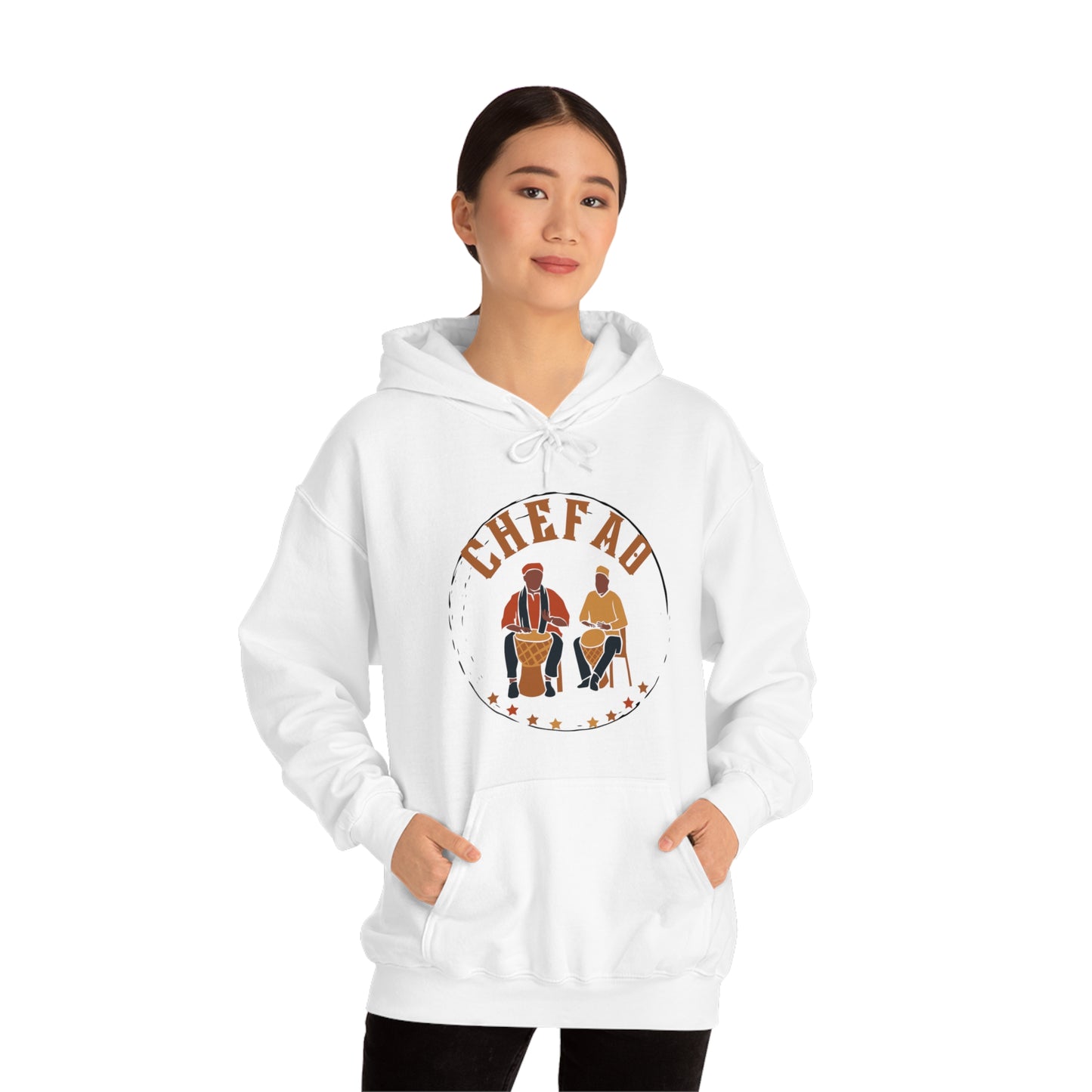 Chefao Drums I, Unisex Heavy Blend Hooded Sweatshirt