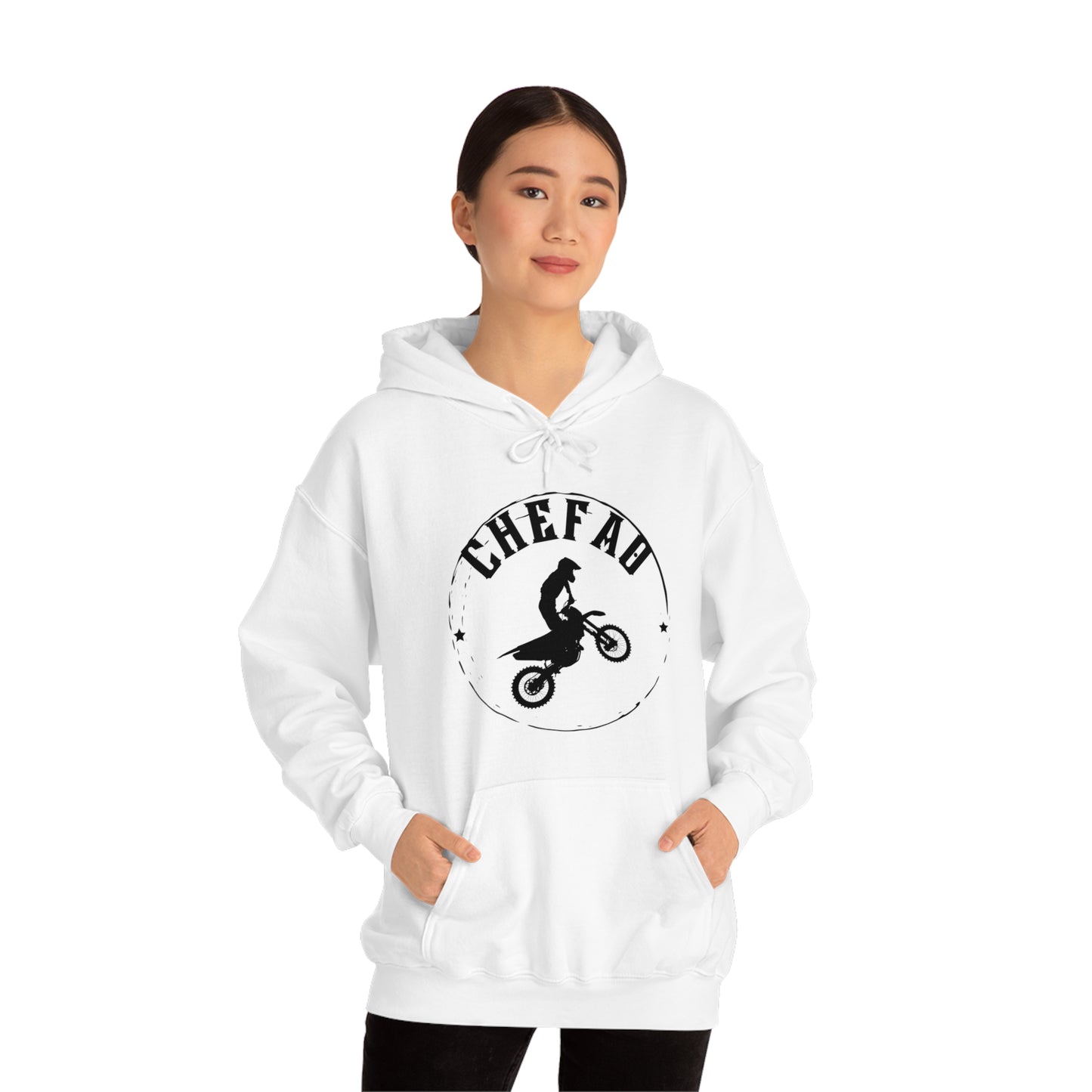 Chefao Motorcross I, Unisex Heavy Blend Hooded Sweatshirt