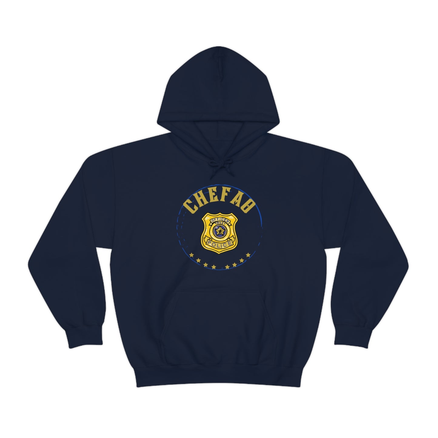 Chefao Police I, Unisex Heavy Blend Hooded Sweatshirt