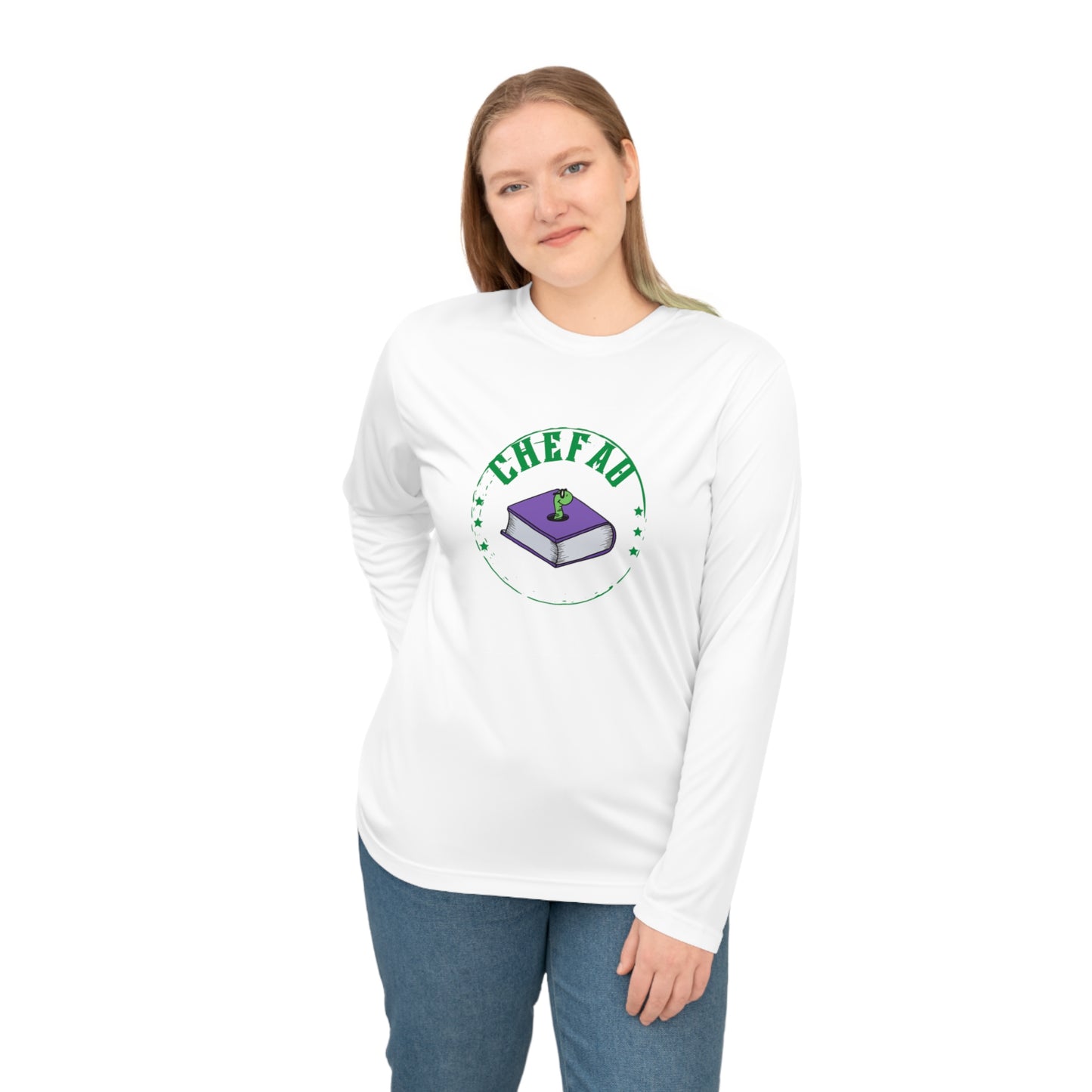 Chefao Bookworm I, Unisex Performance Long Sleeve Shirt