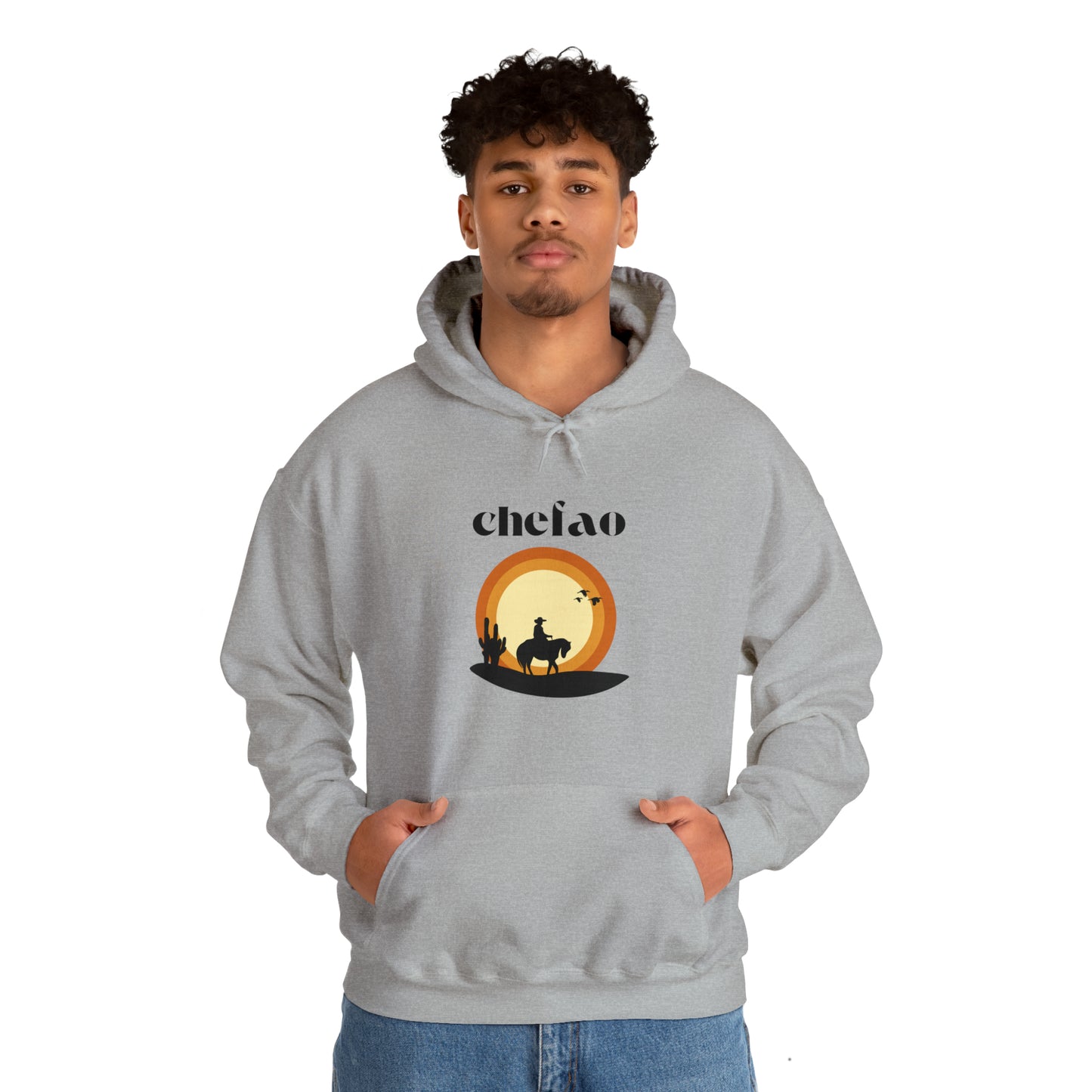 Chefao Cowboy VI, Unisex Heavy Blend Hooded Sweatshirt