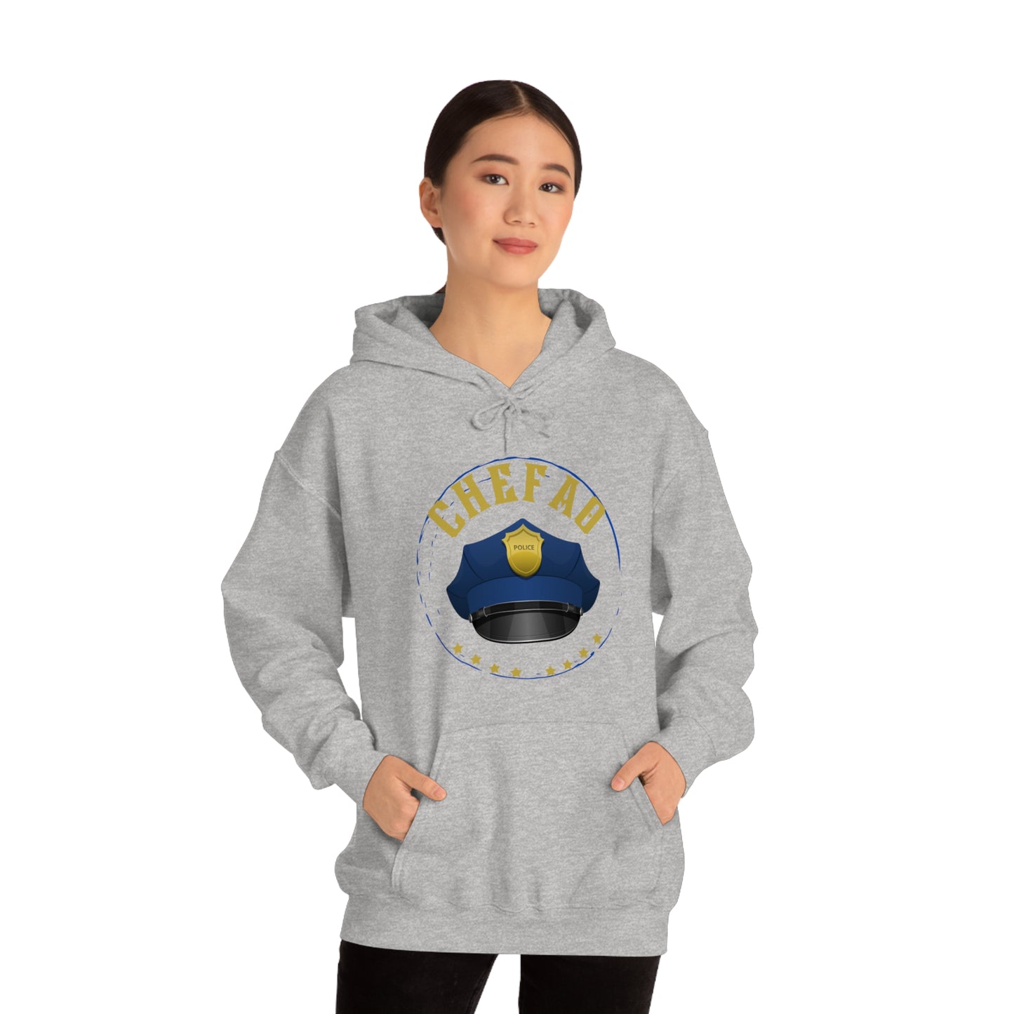 Chefao Police III, Unisex Heavy Blend Hooded Sweatshirt