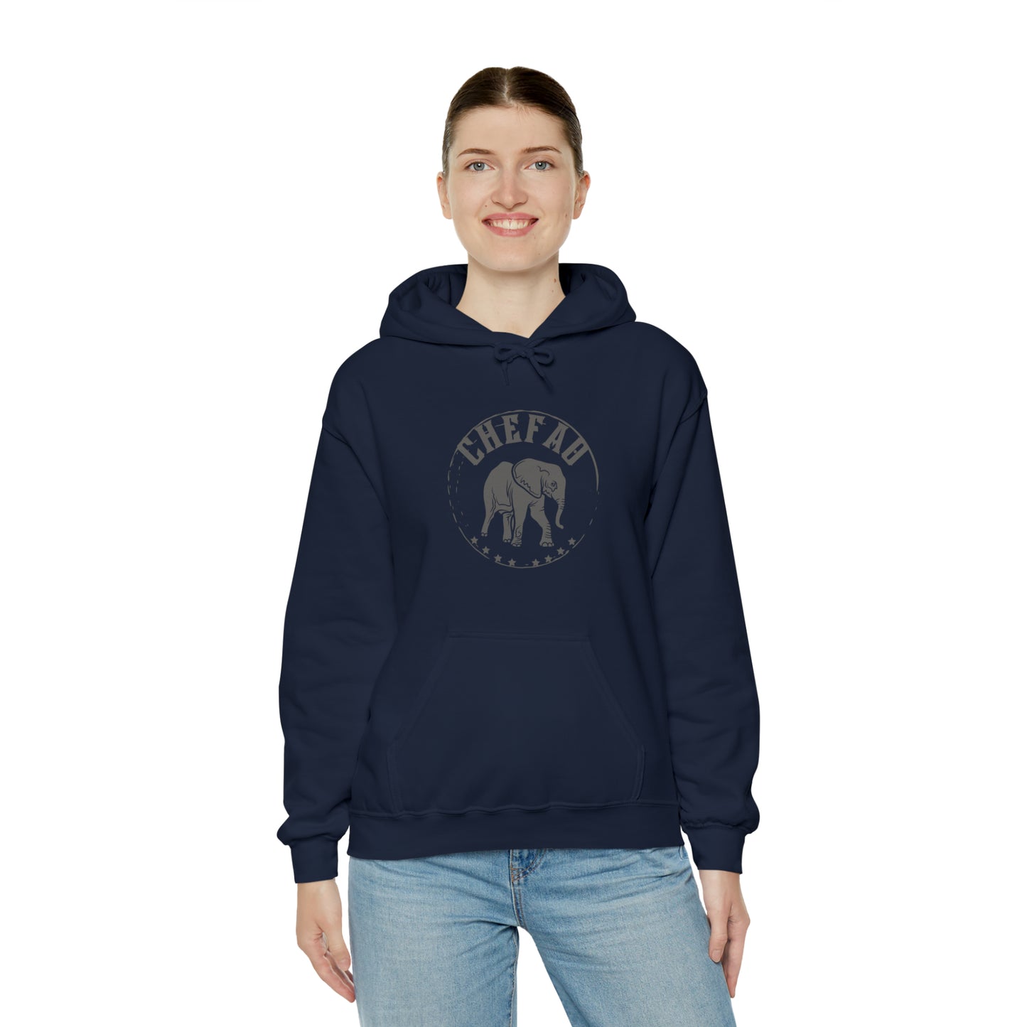 Chefao Elephant II, Unisex Heavy Blend Hooded Sweatshirt