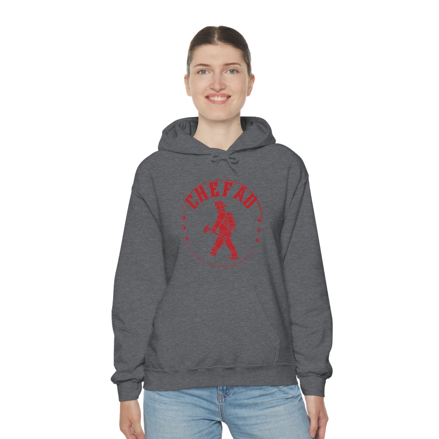 Chefao Fire I, Unisex Heavy Blend Hooded Sweatshirt