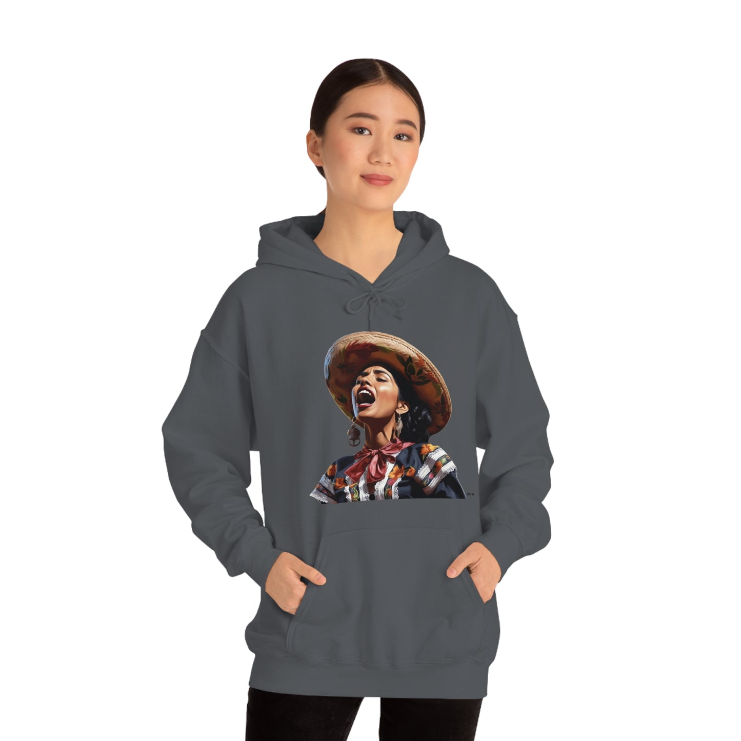 Mariachi Woman, Unisex Heavy Blend Hooded Sweatshirt