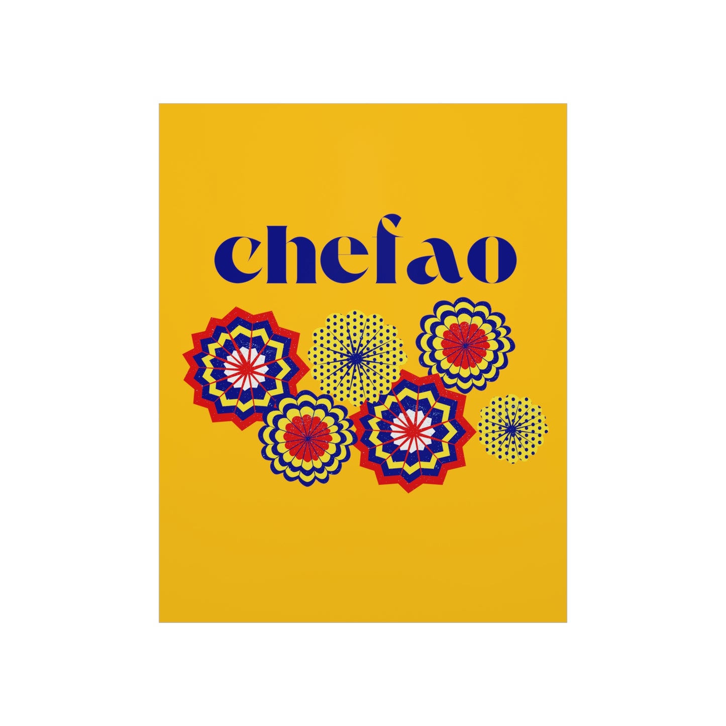 Chefao Paper Fans I, Premium Matte Vertical Posters