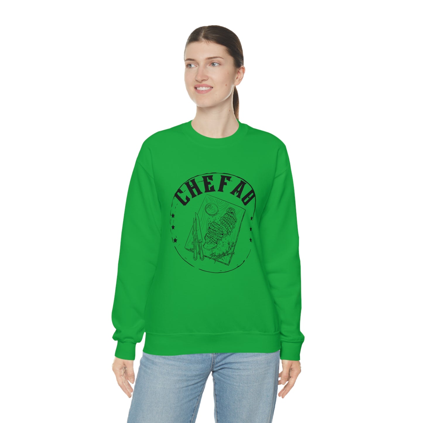 Chefao Barbque, Unisex Heavy Blend Crewneck Sweatshirt