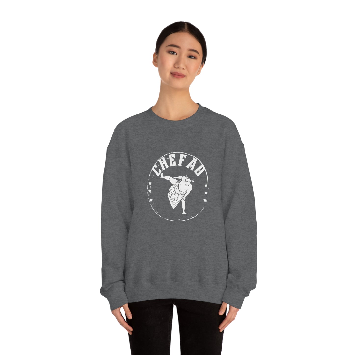 Chefao Sumo I, Unisex Heavy Blend Crewneck Sweatshirt