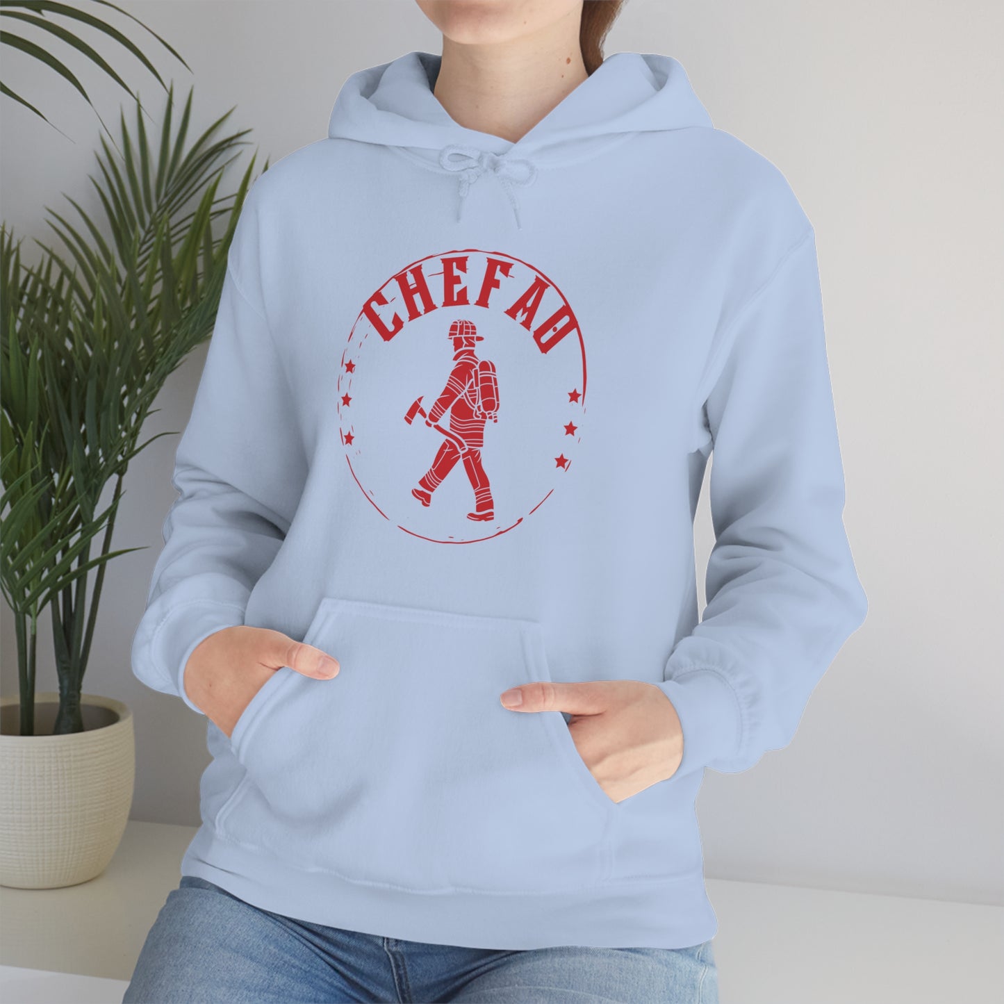 Chefao Fire I, Unisex Heavy Blend Hooded Sweatshirt