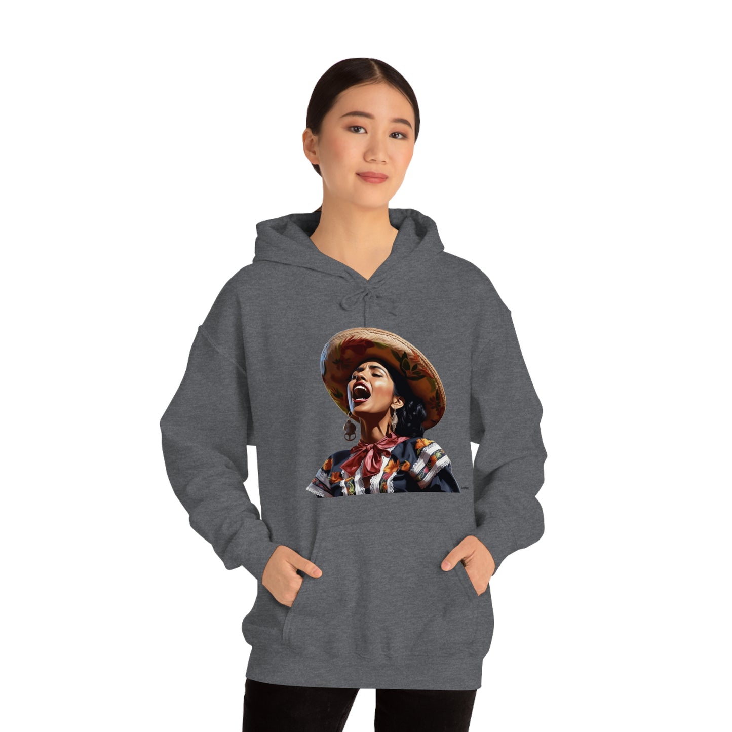 Mariachi Woman, Unisex Heavy Blend Hooded Sweatshirt