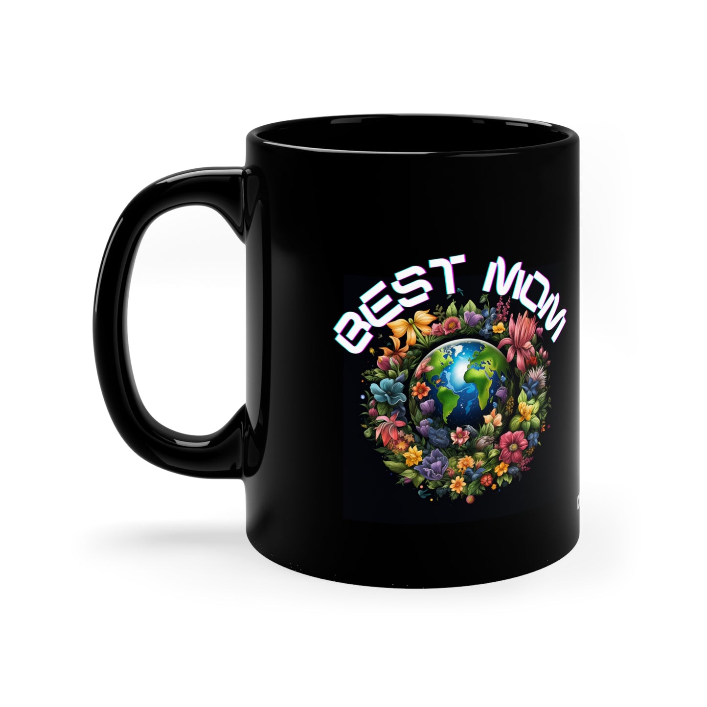 Best Mom on Earth, 11oz Black Coffee Mug