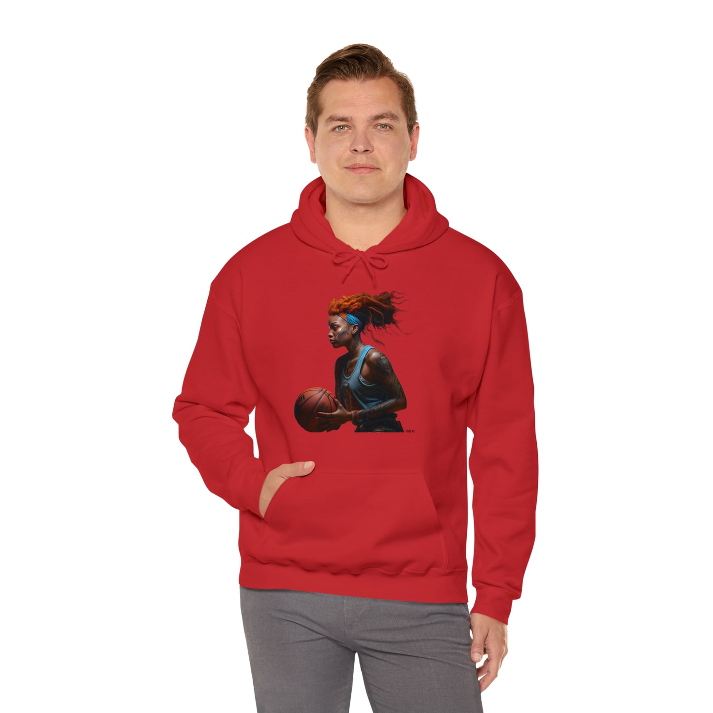 Basketball Flair, Unisex Heavy Blend Hooded Sweatshirt