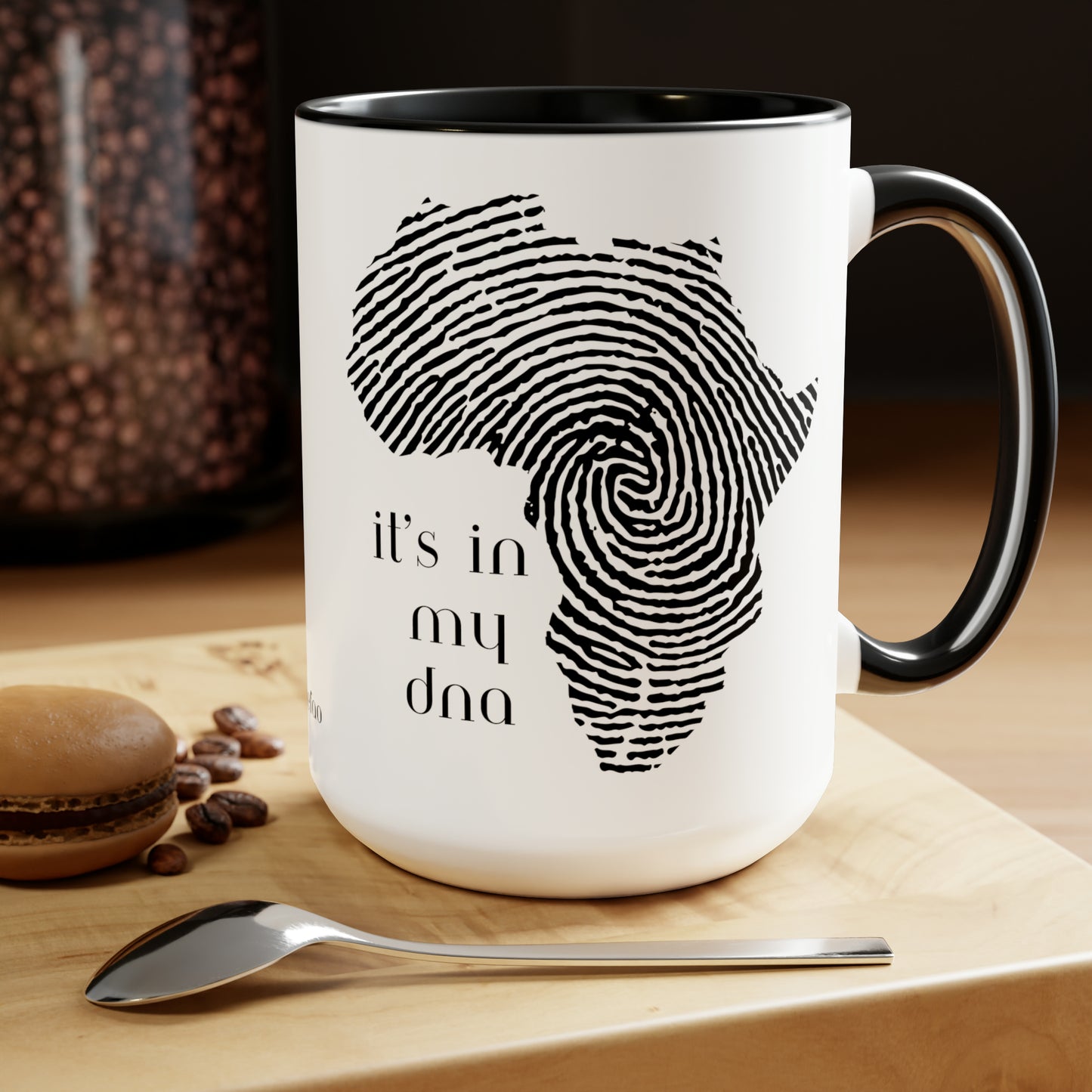 Chefao It's In My DNA I, Two-Tone Coffee Mugs, 15oz