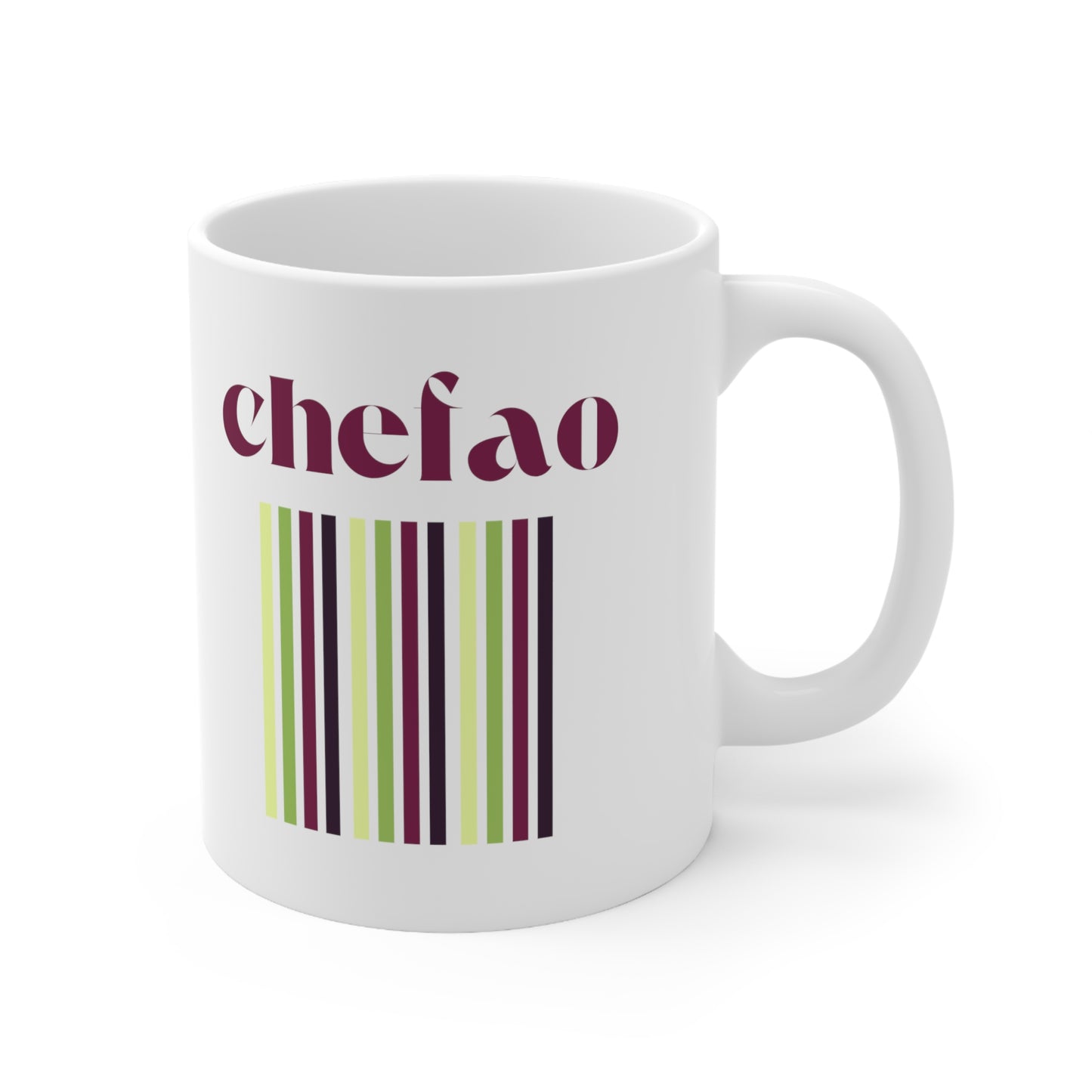 Chefao Retro I, White Coffee Mug, 11oz