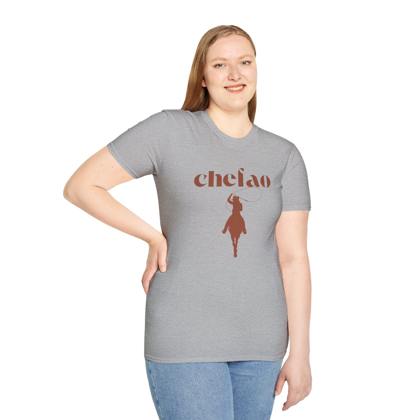 Chefao Cowgirl II, Unisex Softstyle T-Shirt