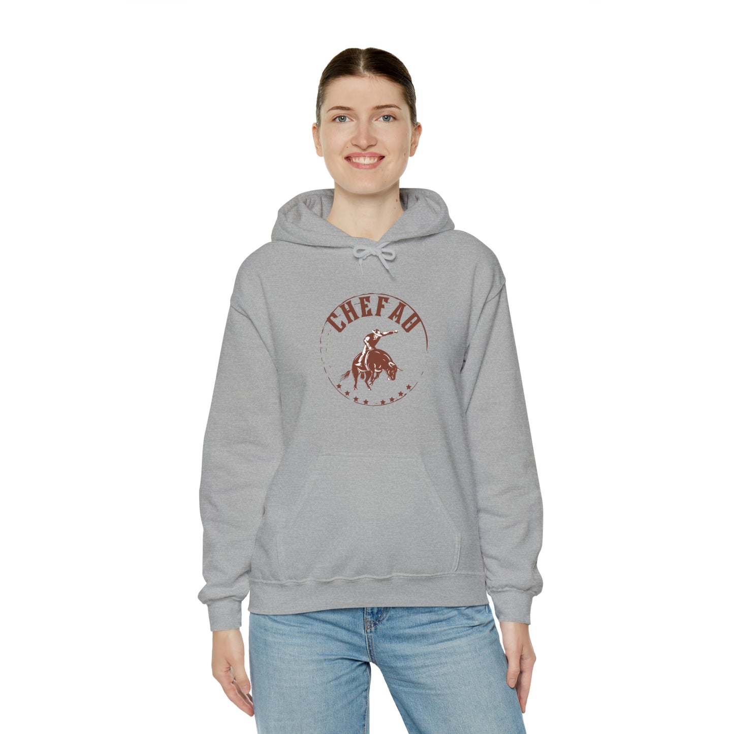 Chefao Bull Riding II, Unisex Heavy Blend Hooded Sweatshirt