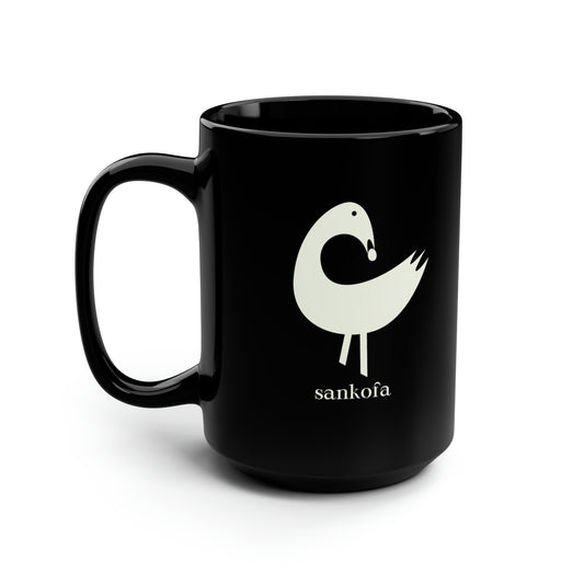 Chefao Sankofa I, Black Mug, 15oz