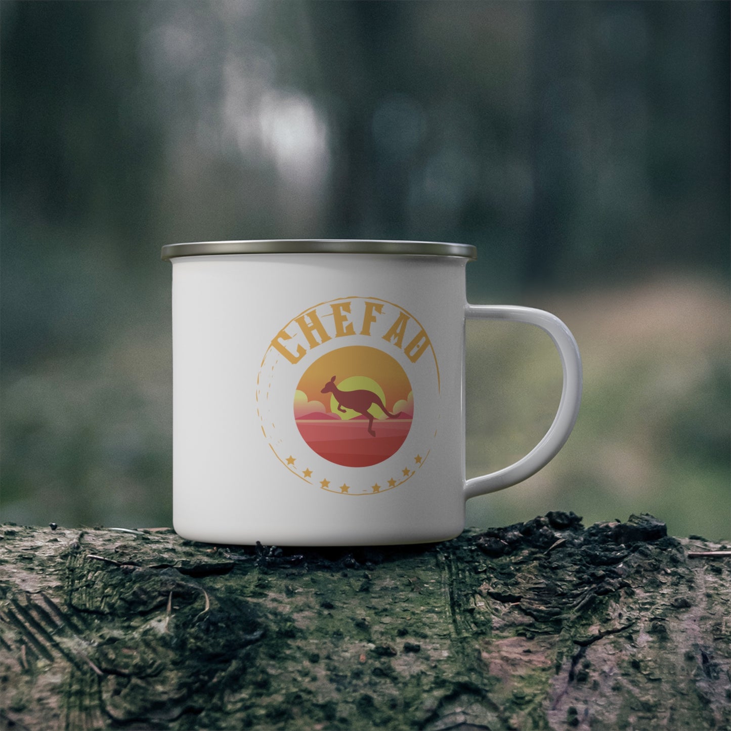 Chefao Kangaroo I, Enamel Camping Mug