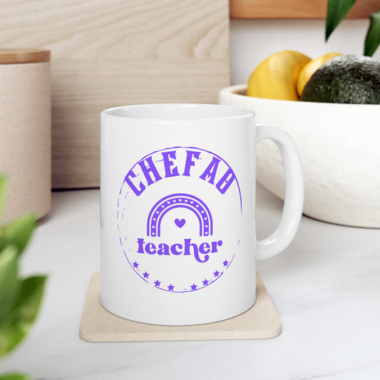 Chefao Teacher III, White Coffee Mug, 11oz