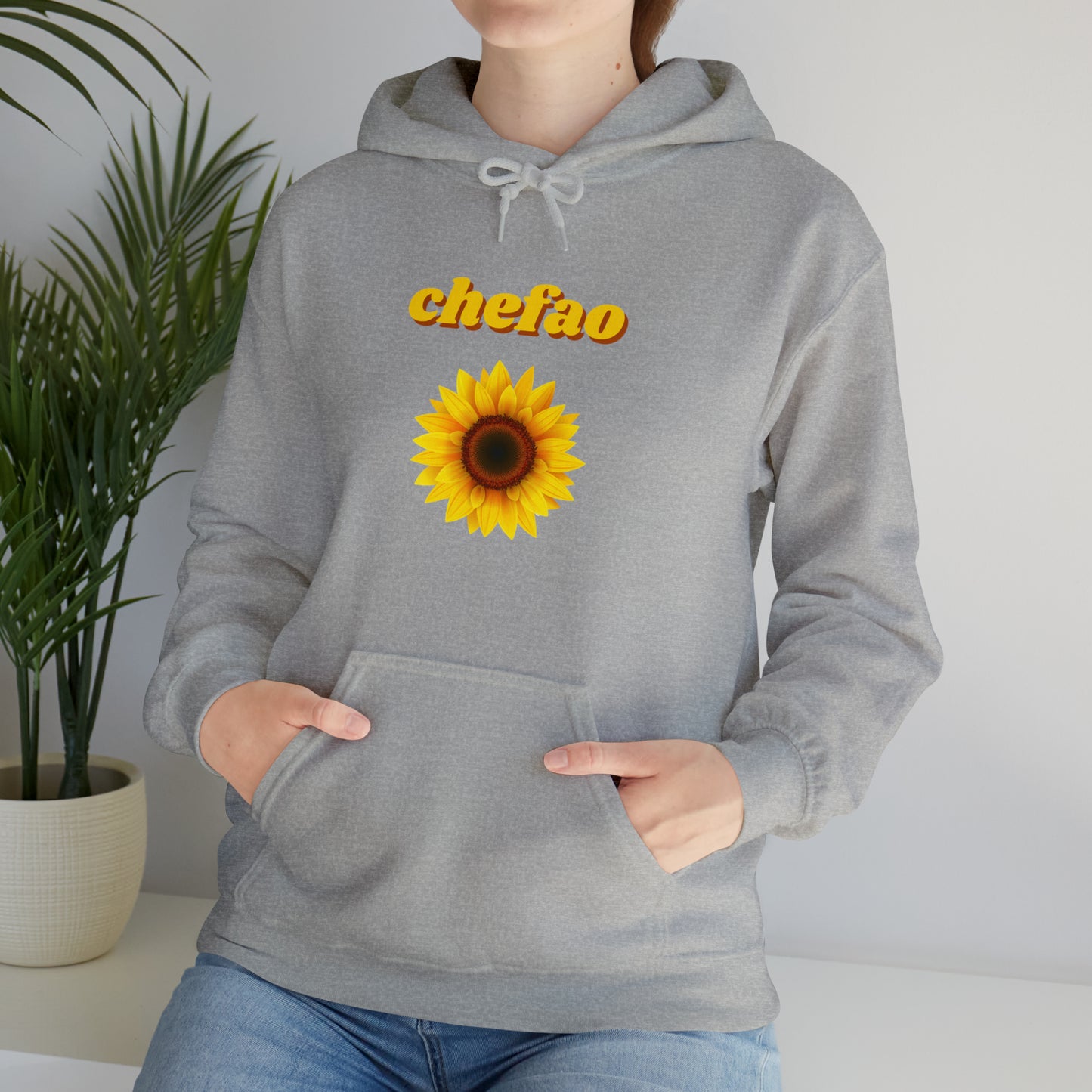 Chefao Sunflower I, Unisex Heavy Blend Hooded Sweatshirt