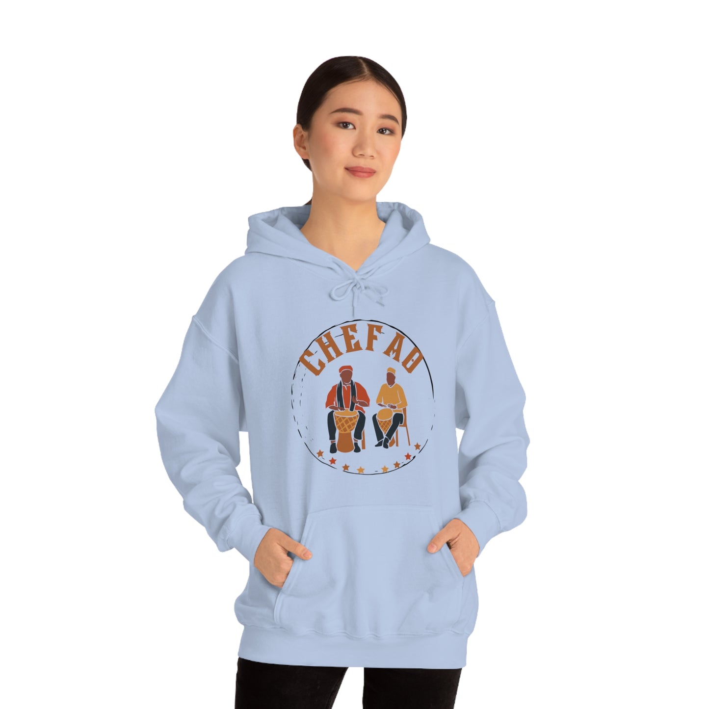 Chefao Drums I, Unisex Heavy Blend Hooded Sweatshirt