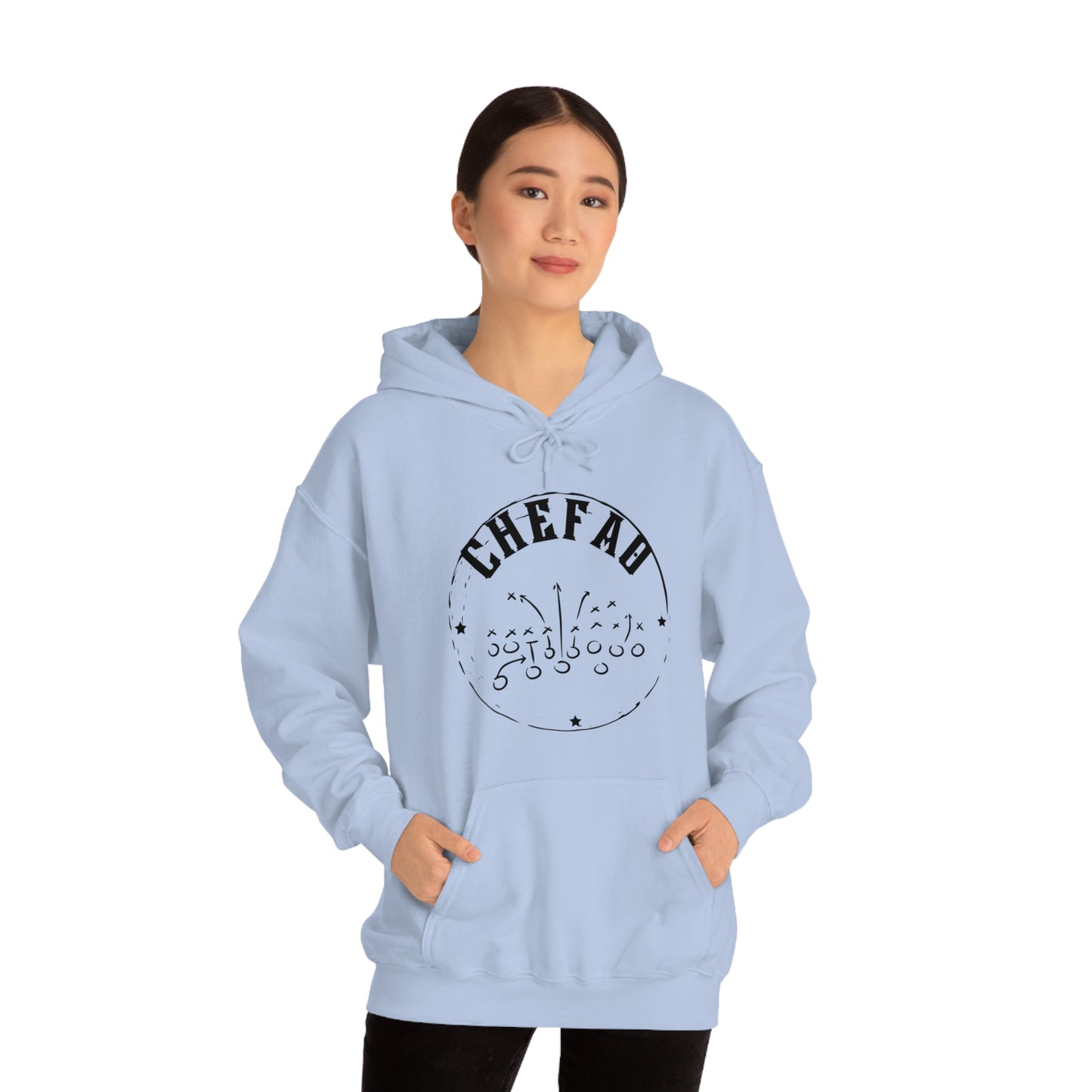 Chefao Football I, Unisex Heavy Blend Hooded Sweatshirt