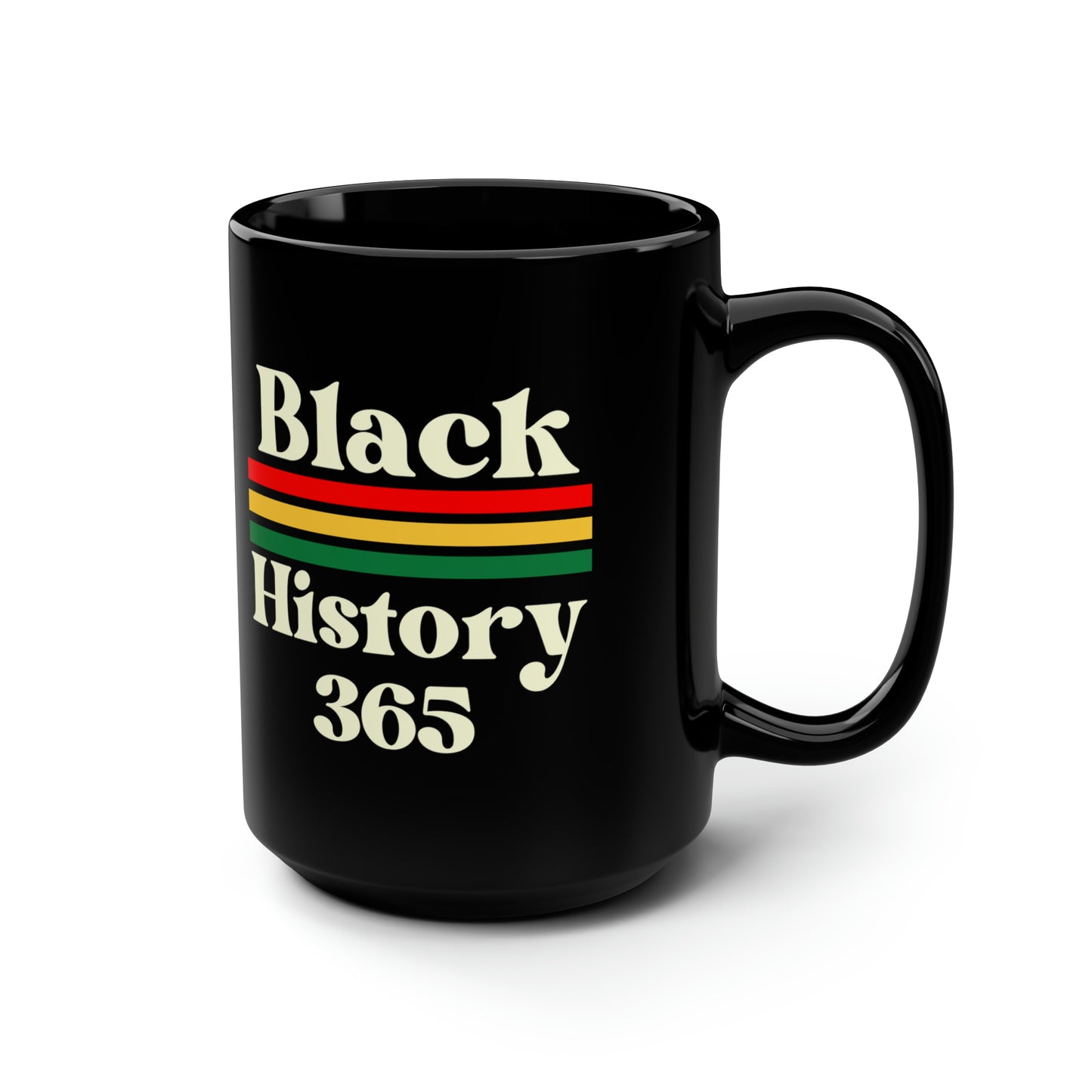 Chefao Black History 365, Black Mug, 15oz