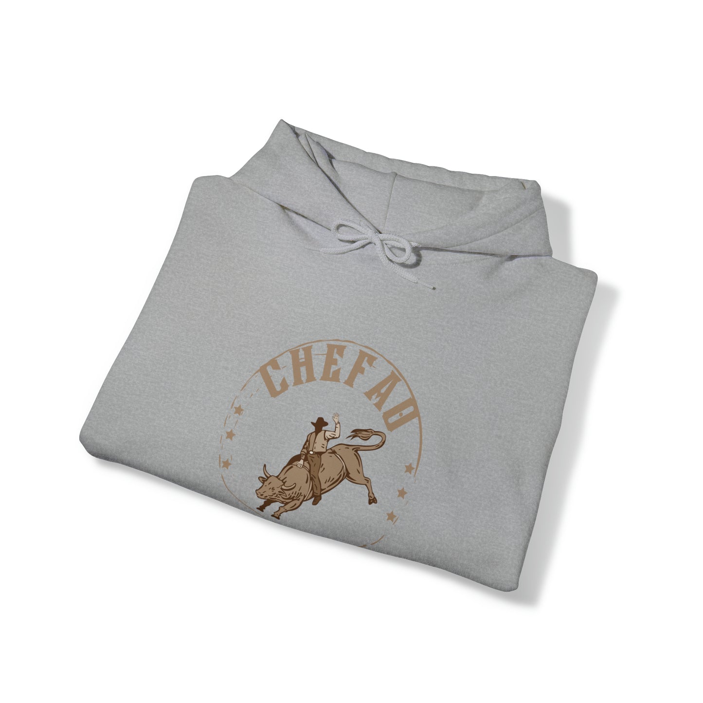 Chefao Bull Riding I, Unisex Heavy Blend Hooded Sweatshirt