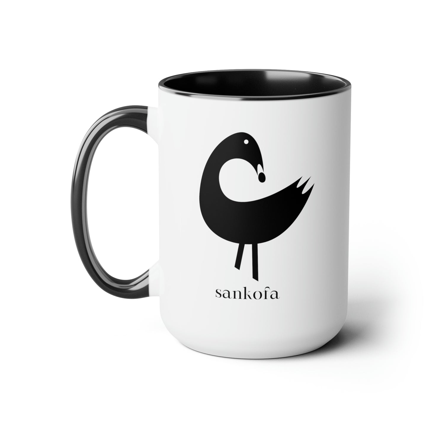 Chefao Sankofa I, Two-Tone Coffee Mugs, 15oz