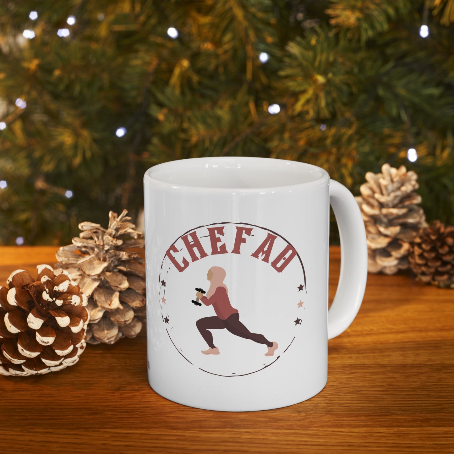 Chefao Fit I, White Coffee Mug, 11oz