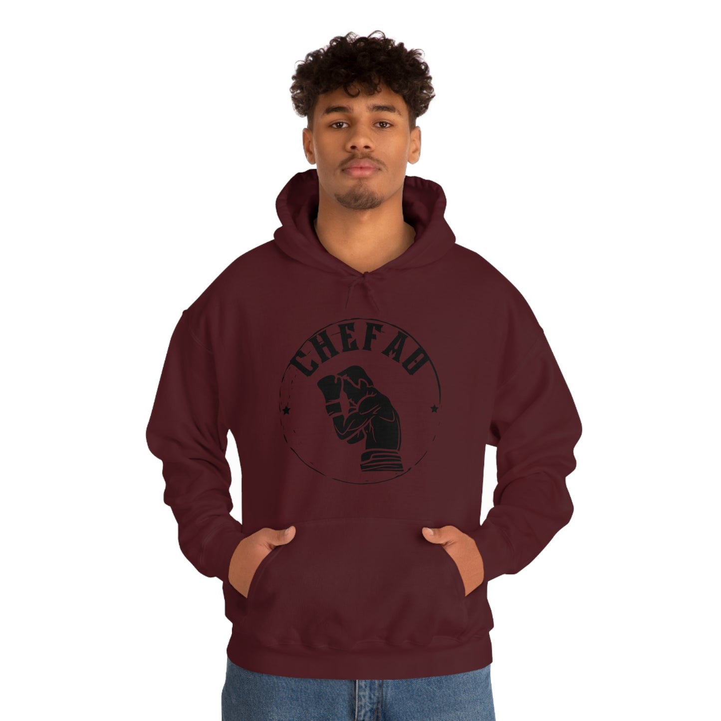 Chefao Boxer I, Unisex Heavy Blend Hooded Sweatshirt