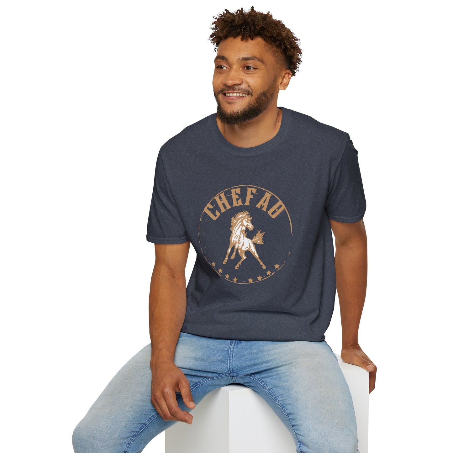 Chefao Horse II, Unisex Softstyle T-Shirt