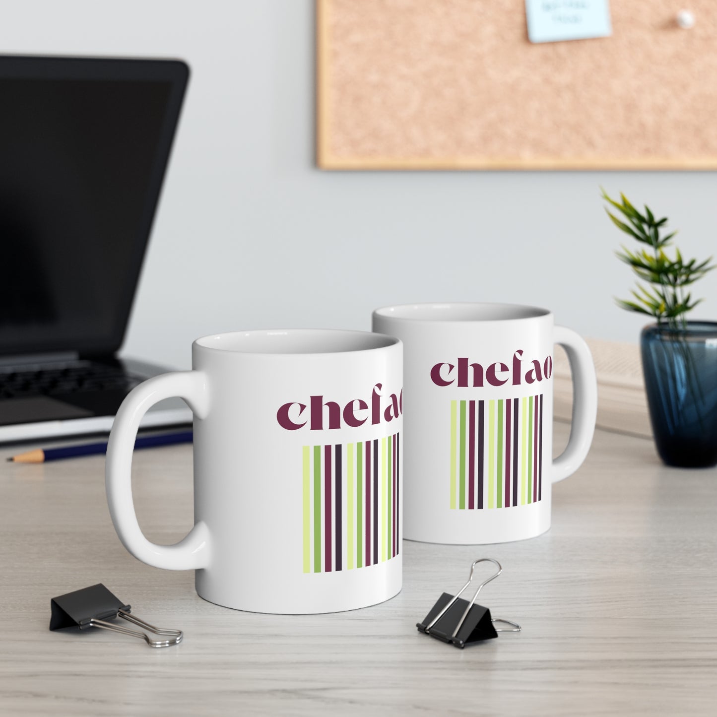 Chefao Retro I, White Coffee Mug, 11oz